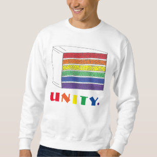 UNITY Rainbow Cake Slice Pride Sweatshirt