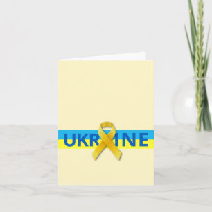 Unity Ribbon for Ukraine Peace Card