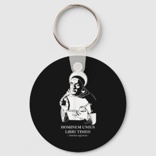 Unius Libri Philosopher Thomas Aquinas Quote  Keychain