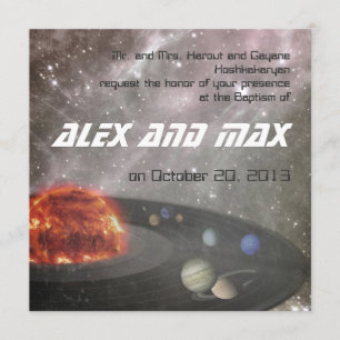 Univers musical - Invitation au baptême