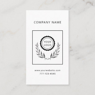 Universal business card with botanic flower.