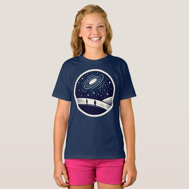 Universal Contemplation - Minimalist Design T-Shirt (Front Full)