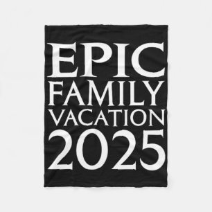 Universal Epic Universe Family Vacation 2025 Front Fleece Blanket