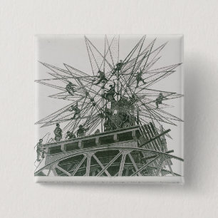 Universal Exposition of 1900 2 Inch Square Button