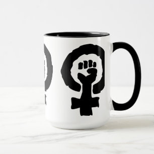 Universal Female symbol Solidarity hand Mug