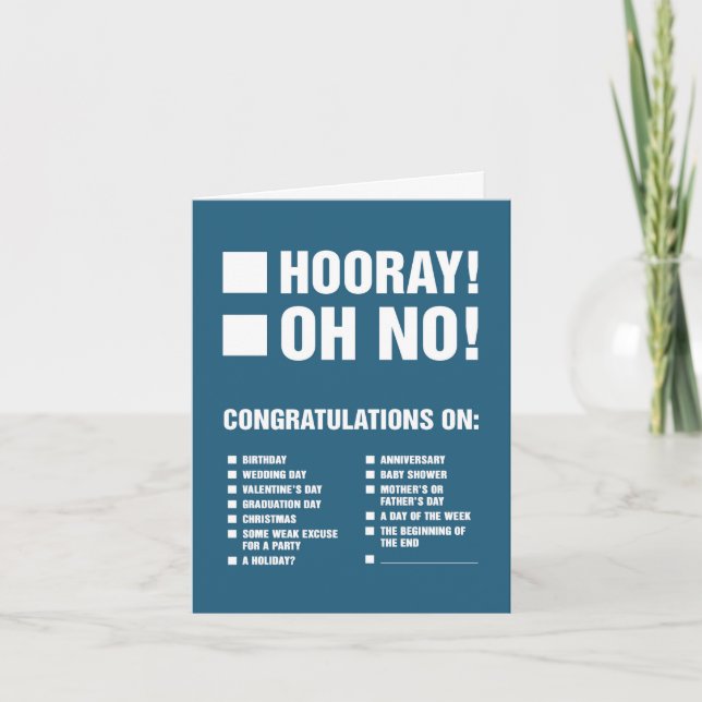 Universal Greeting Card (Plus Zombies) (Front)