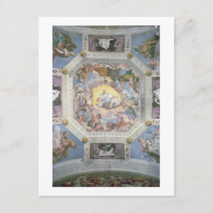 Universal Harmony, or Divine Love, from the ceilin Postcard