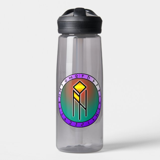 Universal Healing Bind Rune Water Bottle (Front)