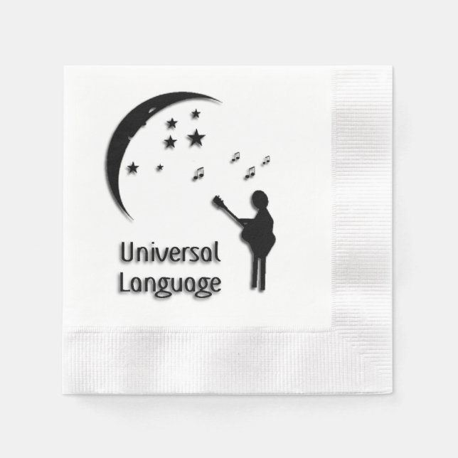 Universal Language Music Design Napkin (Front)