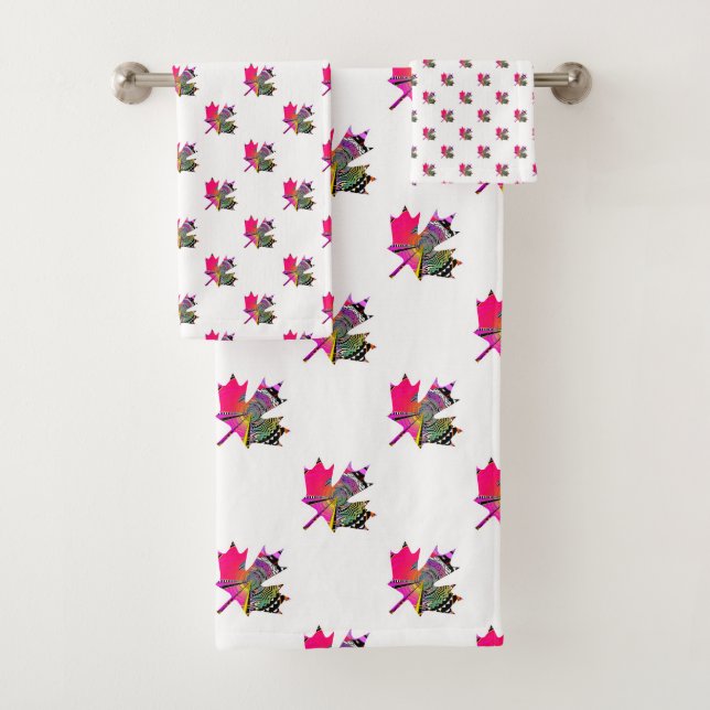 Universal Leaf  Bath Towel Set (Insitu)