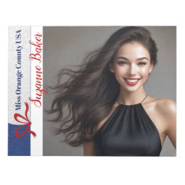 Universal Royal Glitter Custom Notepad