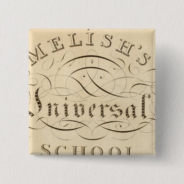 universal school atlas 2 inch square button (Front)