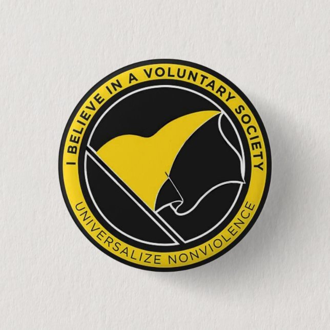 Universalize non-violence badge 1 inch round button (Front)