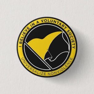 Universalize non-violence badge 1 inch round button