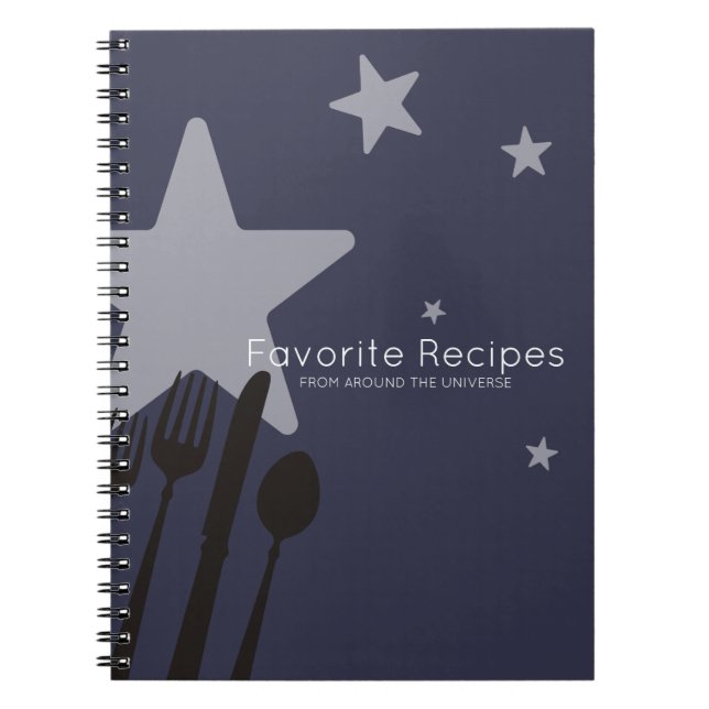 Universe 5 stars food cooking chef catering notebook (Front)