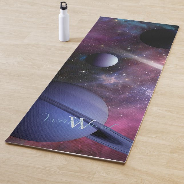 Universe And Planets Personalized Yoga Mat (In Situ)