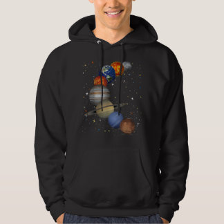 Universe Galaxy Planets Sun Astronomy Outer Space  Hoodie