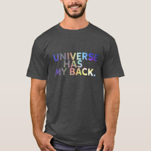 Universe Has My Back Grey Male T-Shirt