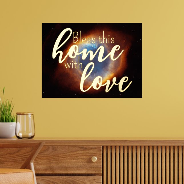 Universe Helix - Eye Of God 1 Foil Prints (In Situ (Living Room))