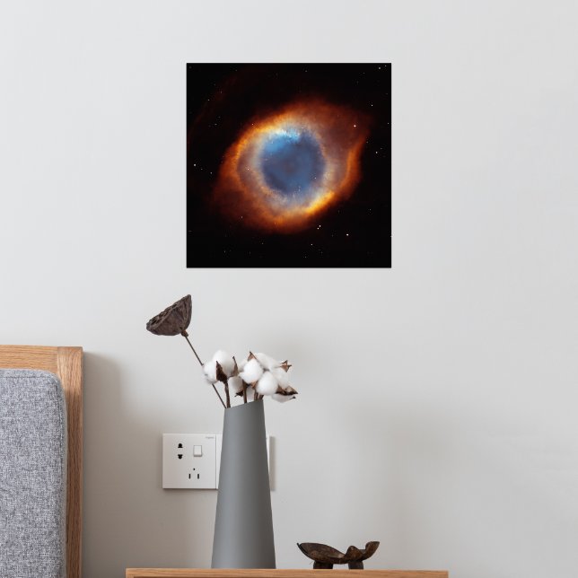 Universe Helix - Eye Of God 1 Foil Prints (In Situ (Bedroom 2))