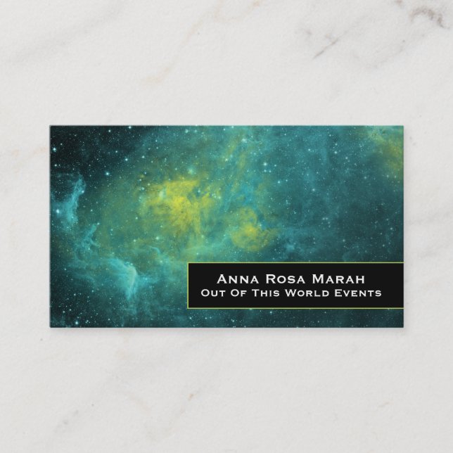 *~* Universe Nebula Cosmic Galaxy Stars Business Card (Front)