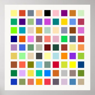 Universe of Colours, the rainbow & more - 81 shade Poster