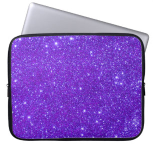 Universe Stars Purple Glitter Sparkles Laptop Case
