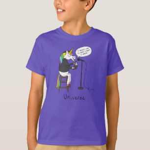 Universe Unicorn Poésie Funny Garçon's T-shirt enf