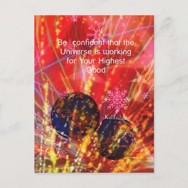 Universe works for you postcard (Front)