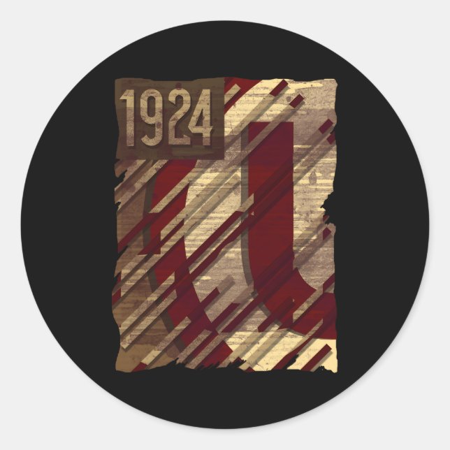 Universitario De Deportes 1924 For Peru Fans Classic Round Sticker (Front)