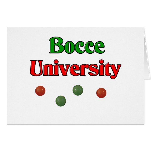 Université de Bocce (Devant horizontal)