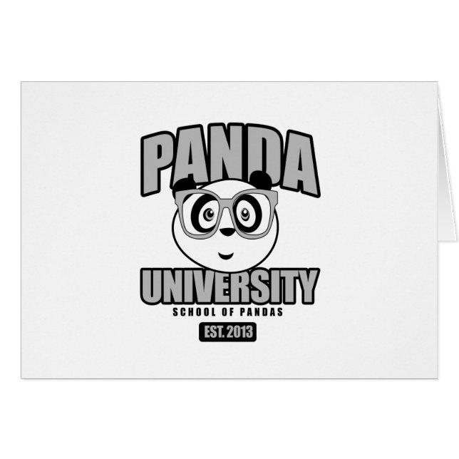 Université de Panda - Gris (Devant horizontal)