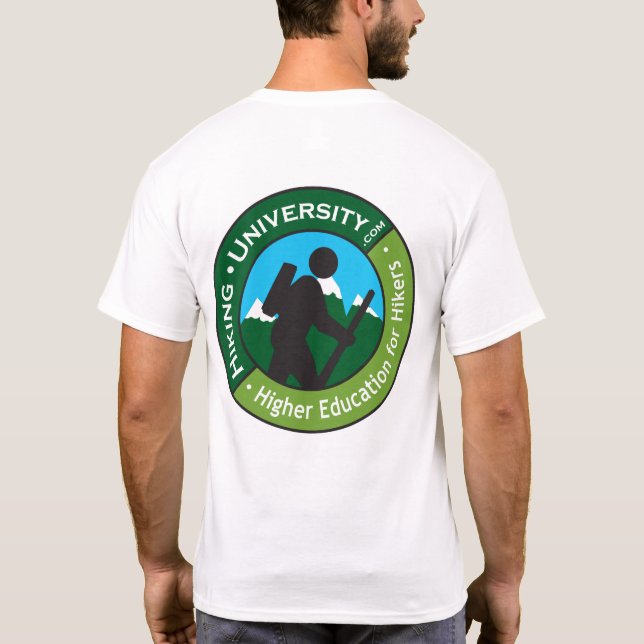 Université de randonnée - T-shirt blanc de base (Dos)