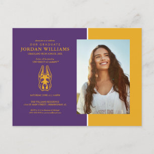 University at Albany Great Dane Mascot Head Announcement Postcard