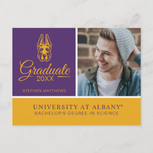 University at Albany Great Dane Mascot Head Announcement Postcard