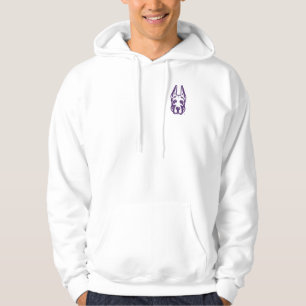 University at Albany Great Dane Mascot Head Hoodie
