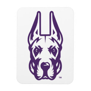University at Albany Great Dane Mascot Head Magnet