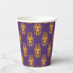 University at Albany Great Dane Mascot Head Paper Cups