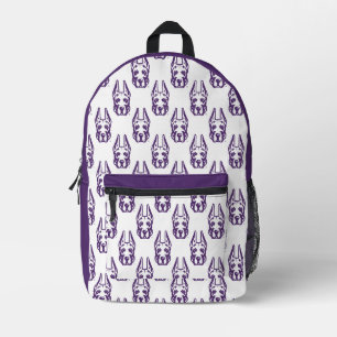 University at Albany Great Dane Mascot Head Printed Backpack