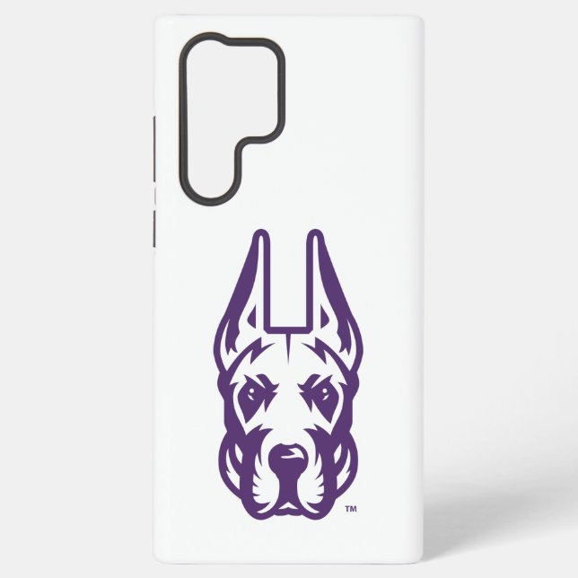University at Albany Great Dane Mascot Head Samsung Galaxy S22 Ultra Case (Back)
