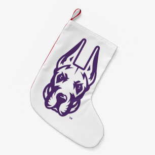 University at Albany Great Dane Mascot Head Small Christmas Stocking