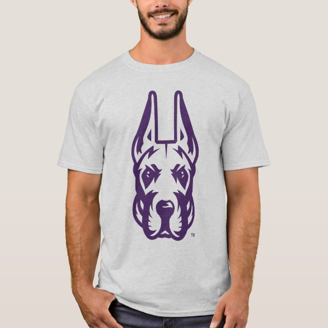 University at Albany Great Dane Mascot Head T-Shirt (Front)