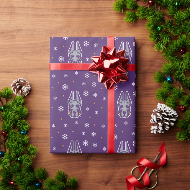 University at Albany Great Dane Mascot Head Wrapping Paper (Holiday Gift)