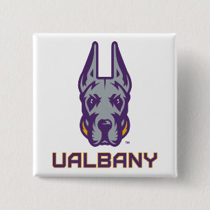 University at Albany Great Danes 2 Inch Square Button