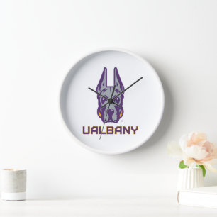 University at Albany Great Danes Clock