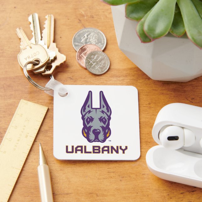 University at Albany Great Danes Keychain (Desk)