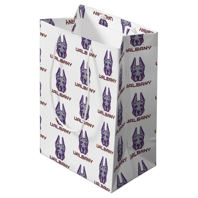 University at Albany Great Danes Medium Gift Bag (Front Angled)