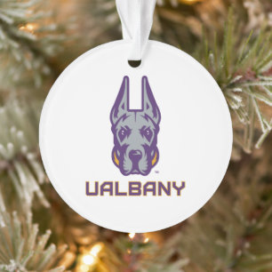 University at Albany Great Danes Ornament