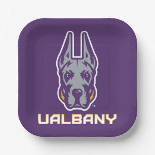 University at Albany Great Danes Paper Plate