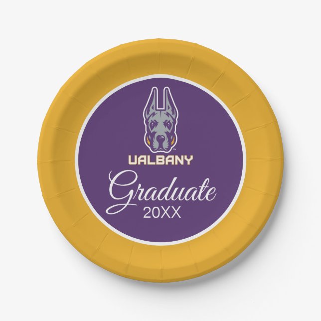 University at Albany Great Danes Paper Plate (Front)